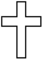 форма католического креста на могилу