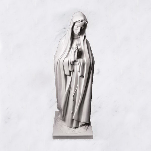 Дева Мария мраморное литьё